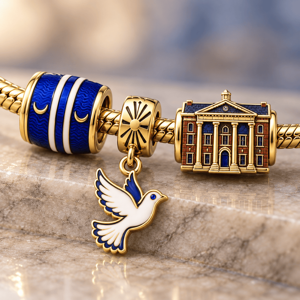 PBTS Gold Charm Bracelet Set HQH